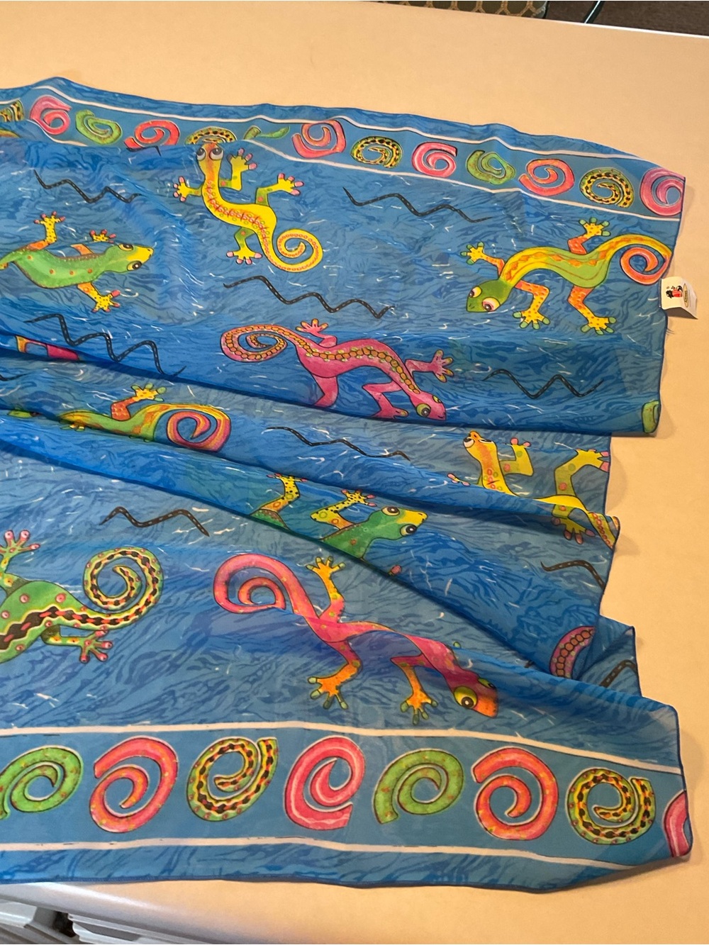 Rima Beachworld colorful lizard sarong wrap scarf
